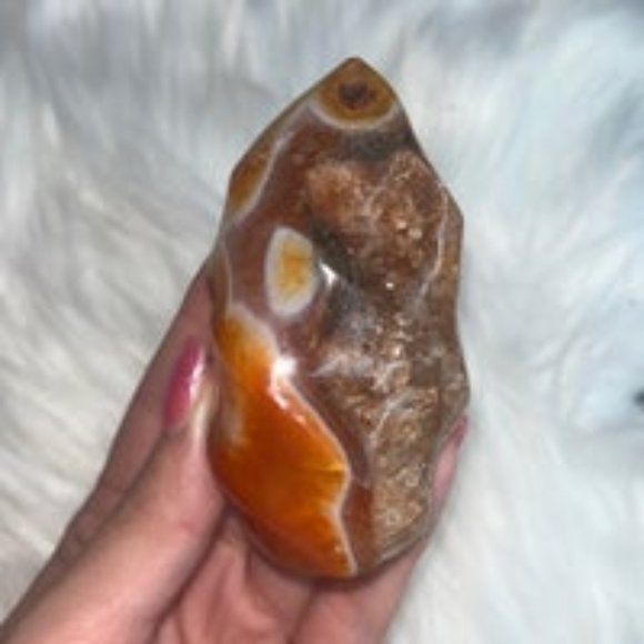 HQ Carnelian Flame This Super Unique Red and Orange Carnelian Flame is BEAUTIFUL